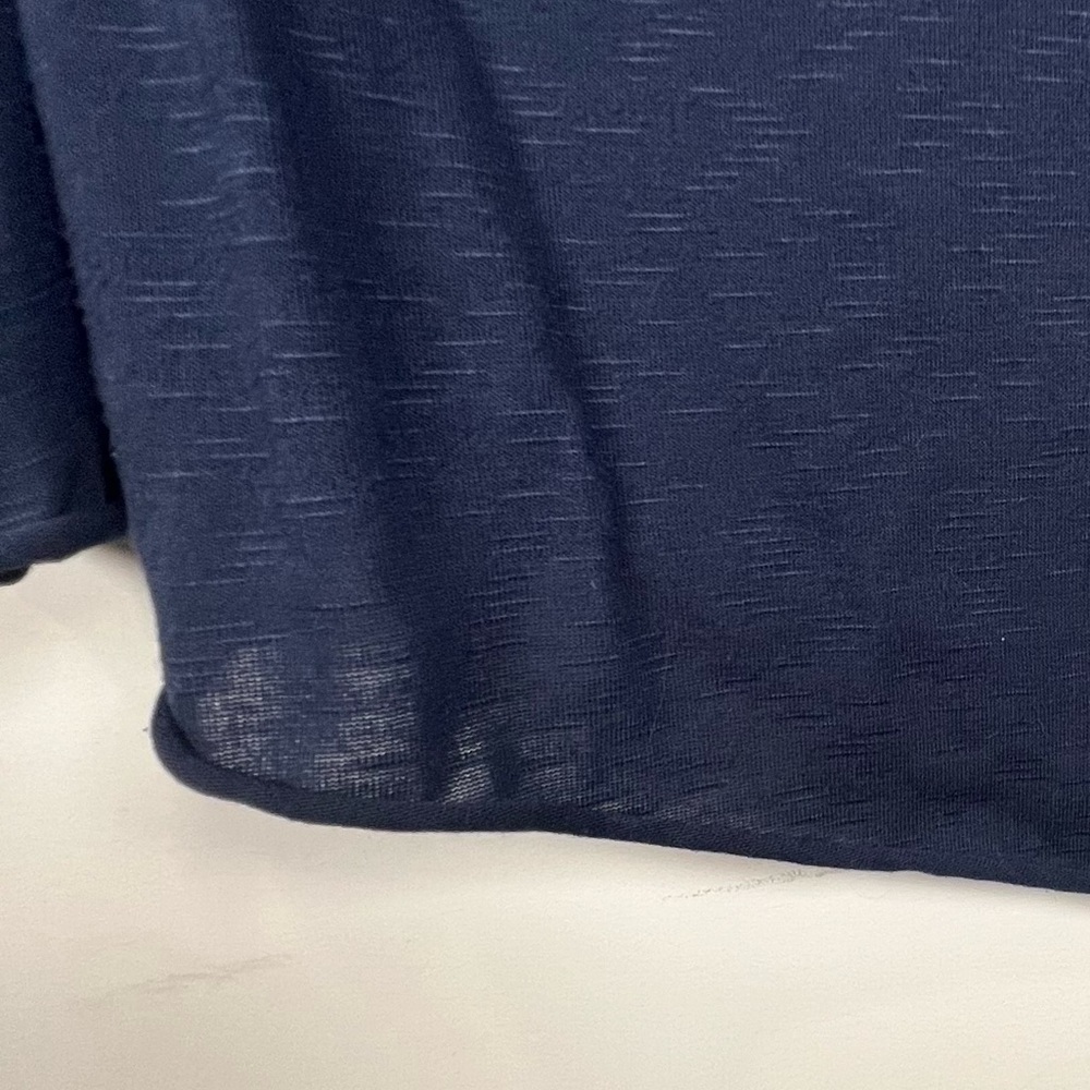 DUCCI Navy Poncho Sweater Oversized with Uneven Bottom size XL - Picture 8 of 11